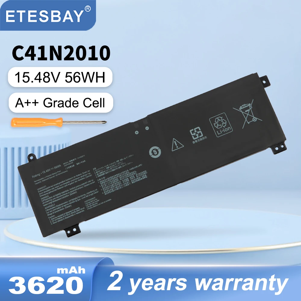 Etesbay C41N2010 Batteria Del Computer Portatile Per Asus Rog Strix G15 G513Ic G513Ie G513Qc Rog Strix G17 G713Qe G713Qe-Hx008T 4 Icp4/63/103