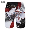 New Arrival Knights Templar 3D Printed Men Fashion Personality Summer Quick-drying Ice Shorts Ropa De Hombre Kids Beach Shorts 4