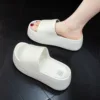 6cm New Thick Sole EVA Slippers for Women Fashion Home Platform Slippers for Summer Outwear Non Slip Elevated Slippers for Women 1