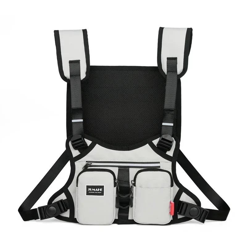 

Высококачественный рюкзак из ткани Оксфорд, тактический жилет, многофункциональная Светоотражающая нагрудная сумка унисекс, уличная нагрудная одежда в стиле хип-хоп, 2024