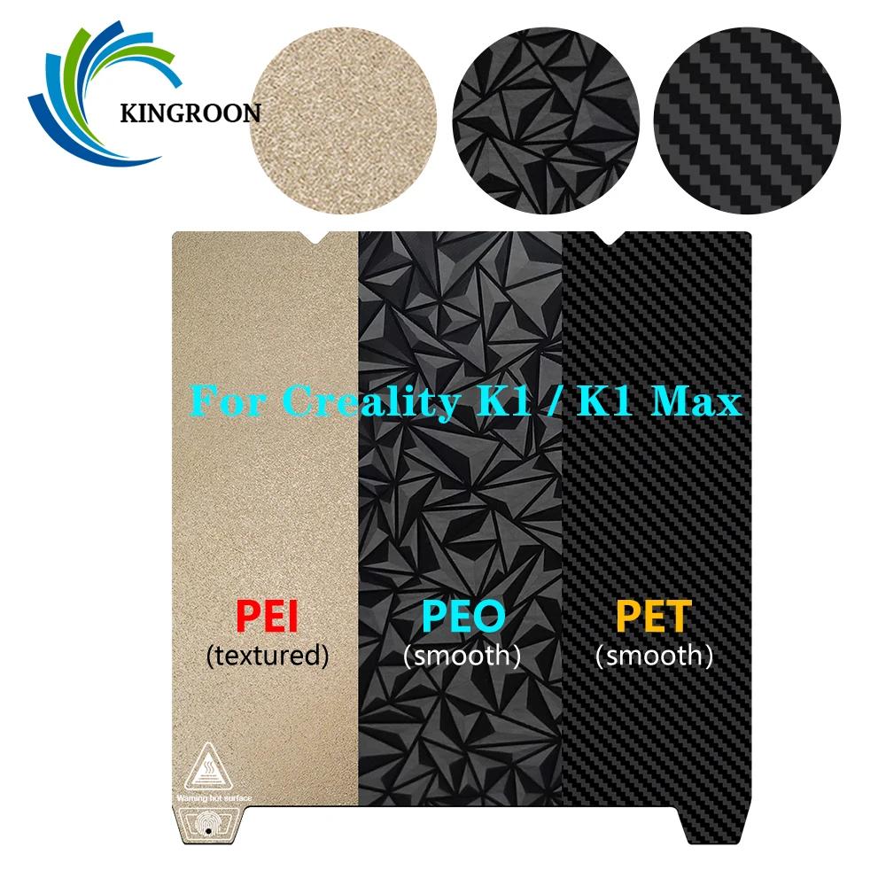 Letto Di Aggiornamento Nuovo Foglio Peo + Pei Letto Termico Doppio Lato 235/310Mm Pet + Piastra Di Costruzione Con Base Magnetica Pei Per Creality K1/
