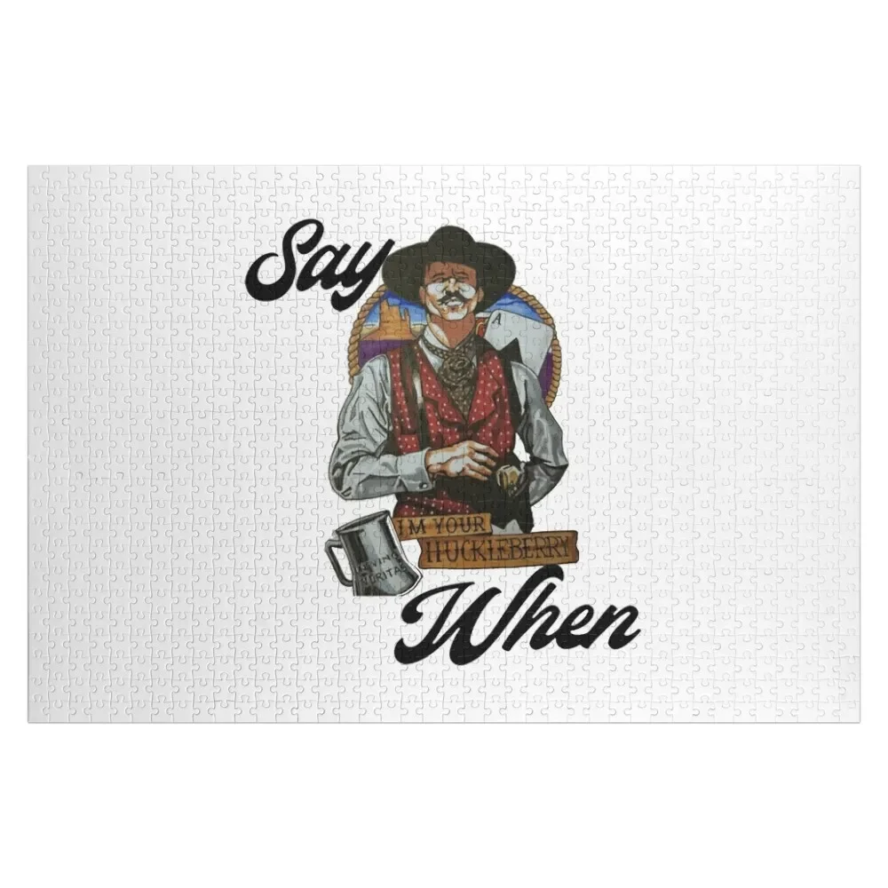 Doc Holliday Say When Jigsaw Puzzle Personalized Child Gift Christmas Gifts Custom Kids Toy Puzzle