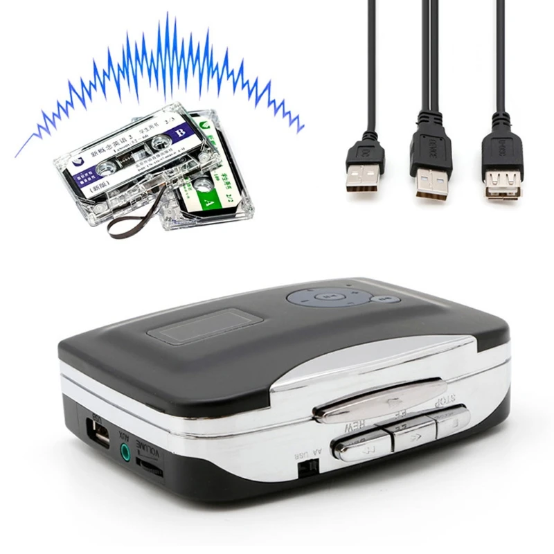 Portable USB Cassette To MP3 for iPod Converter for W/ Analog MP3 Recorder