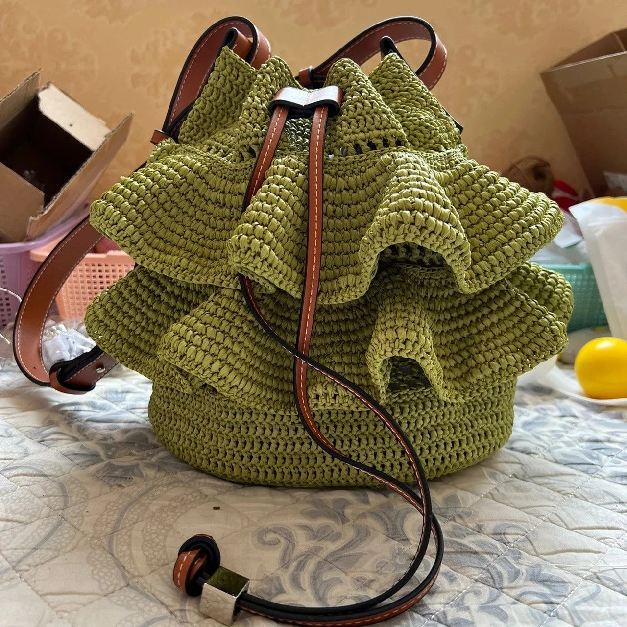 DIY Leather Shoulder Bag Making Kit Shoulder Bucket Bag Making Set for Purse DIY Making Handmade Stitch Bag Making Materials