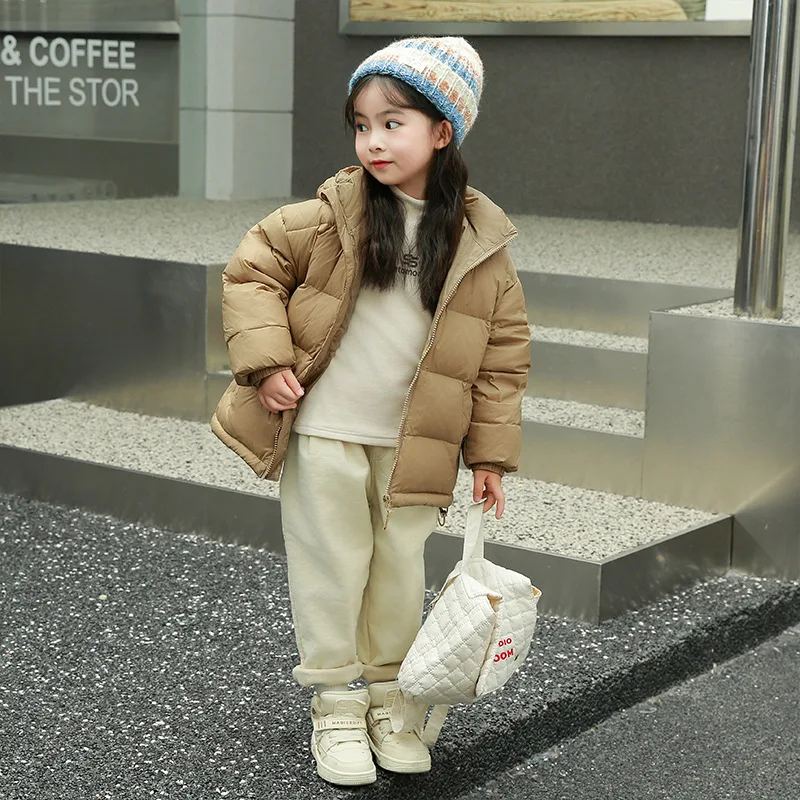 Kids Down Coat 2024 New Autumn Winter Goose Down Children Down Jacket Warm White Duck Down CoatOvercoat for Girls Boys Jacket