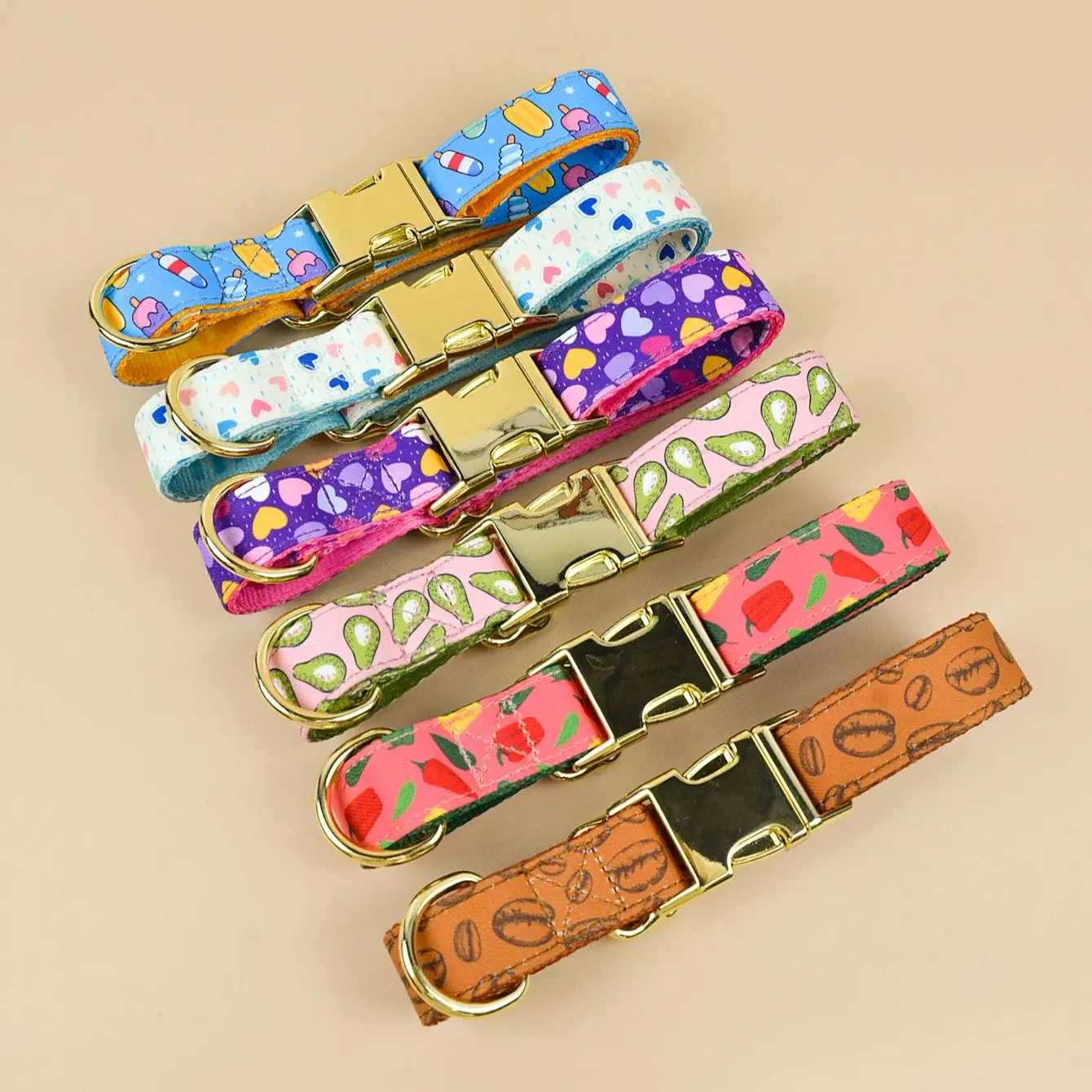Valentine's Day and New Year Gifts Dog Collar Double Sided Printed Pet And Cat Collar for Medium and Small Dog dog collar pet collar
