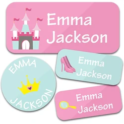 Personalized Name Label Stickers for Clothing and More - 140 Pack (Pink)