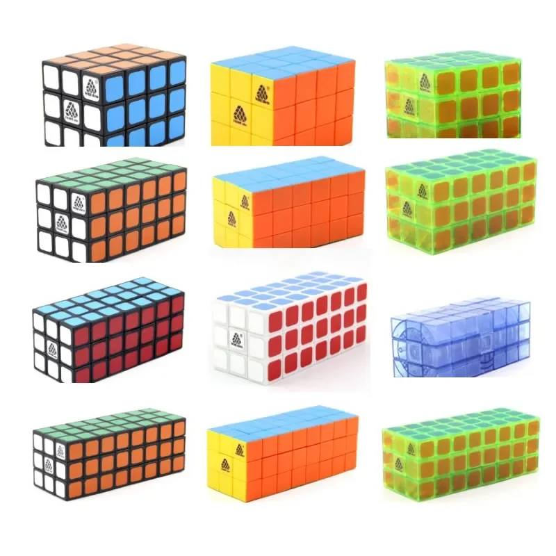 WitEden Cuboid 3x3x4 3x3x5 3x3x6 3x3x7 3x3x8 Magic Cube Puzzles Speed Brain Teasers Challenging Educational Toys For Children 6