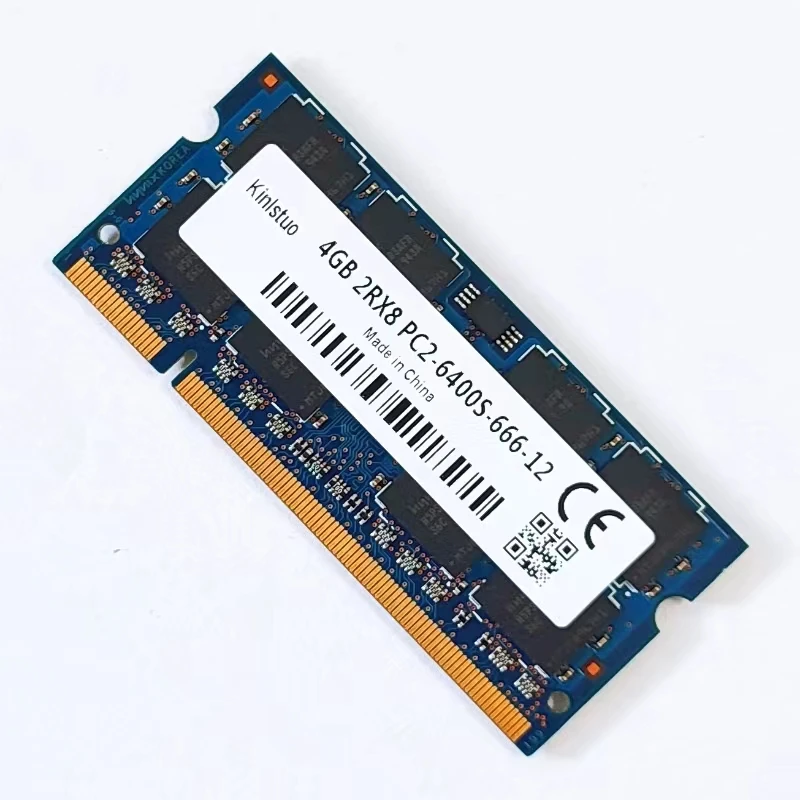 Memória Ddr2 do Portátil dos Ram 4gb 800mhz Ddr2 4gb 2rx8 Pc26400s-66612 Sodimm 1.8v do Caderno Memoria