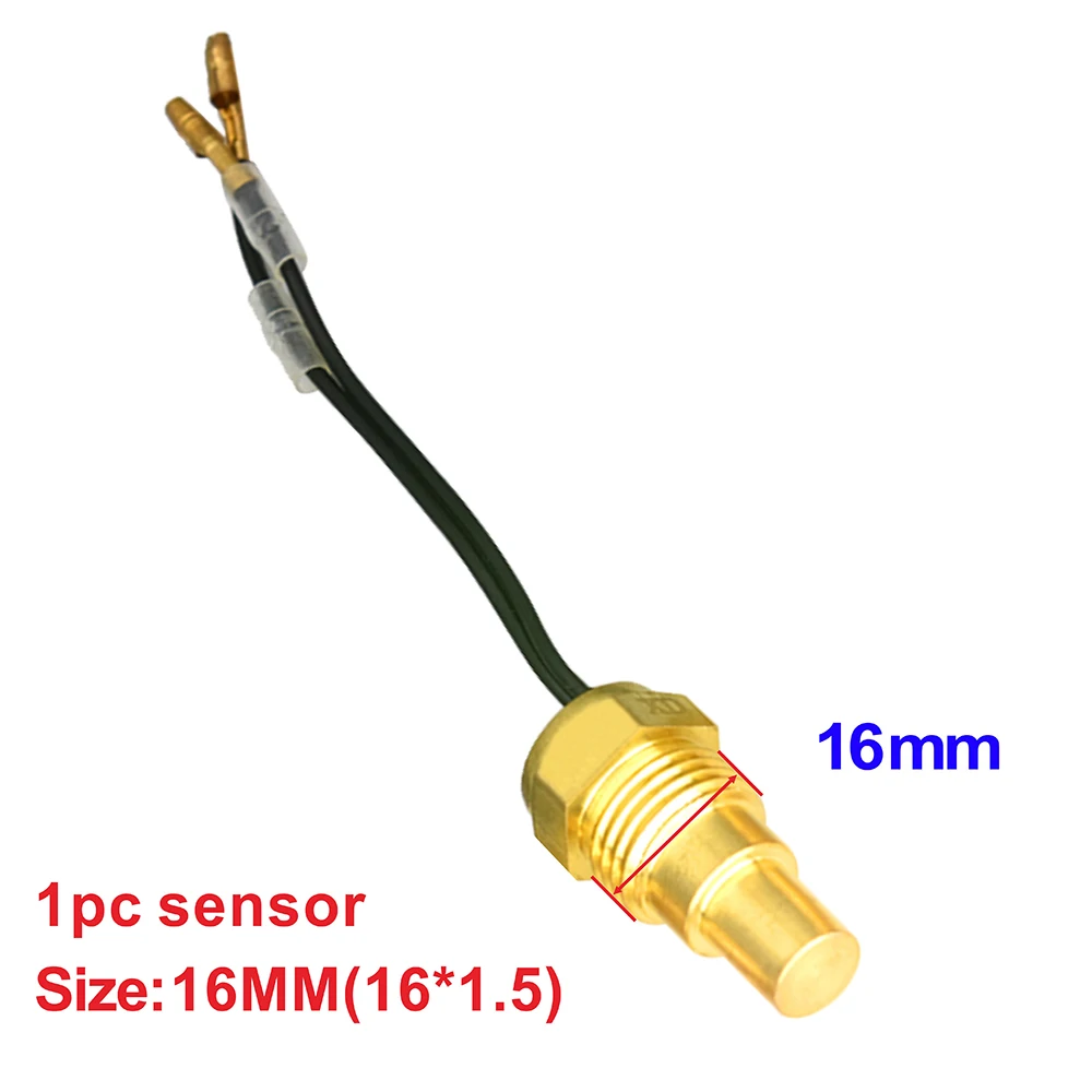 YWBL-WH Capteur de température de l'eau pour moteur 3/8 NPT 3W 6-24V 103 ℃  en laiton pour VDO 38°C ~ 120℃, Capteur De Température Et D'Humidité :  : Auto et Moto