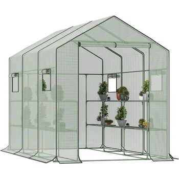 Large Outdoor Greenhouse with 18 Shelves 1
