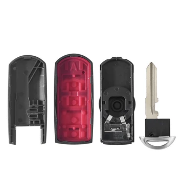 Chiave telecomando per Mazda X-5 Summit M3 M6 Axela Atenza 4 Chiave telecomando per Mazda X-5 Summit M3 M6 Axela Atenza - KEYYOU Smart Remote Key Shell Case 2 3 4 pulsante adatto per Mazda X 5