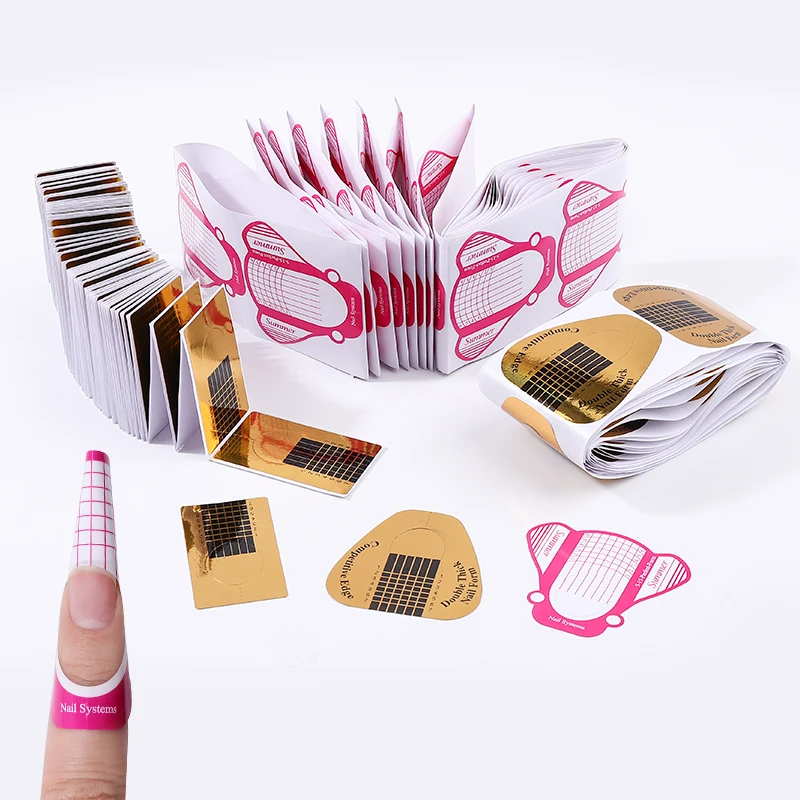 Forme Per L'Estensione Stampi Per Unghie Carta Gel Per Modelli Di Estensione Delle Unghie Forme Scultoriche Per Unghie Adesivi In Polygel Inferiori