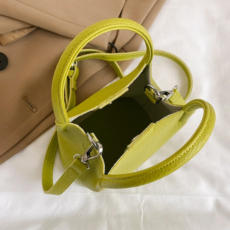 Handbag Bucket Bag Fashion NEW Ladies Shoulder Bag Solid Color All-match Simple Style Casual Travel Crossbody Bag Small Mini Bag