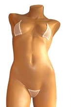  DEKA Ladies Pink Sheer Mesh Mini Micro Bikini Set Simple Transparent Swimsuit Strap Sensual Lingerie Biquini Beachwear Swimwear 