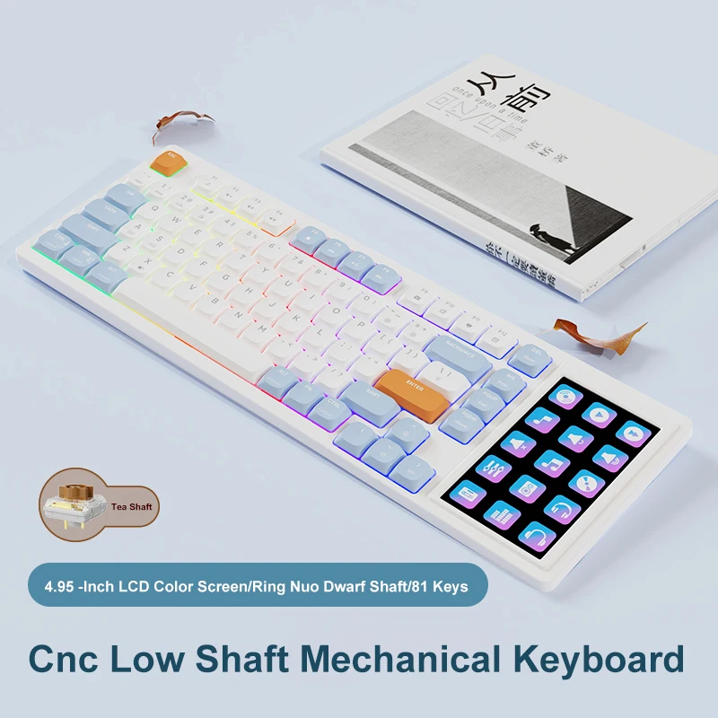 【新品・未使用】AJAZZ AKP815 メカニカルキーボード Ajazz AKP815 Wired Gaming Mechanical Keyboard RGB 81 Keys