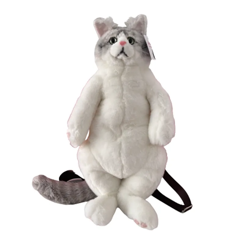Mochila de gato realista de postre hecho a mano, juguete de peluche de gato  vivo, regalo de graduación de cumpleaños personalizado| | - AliExpress