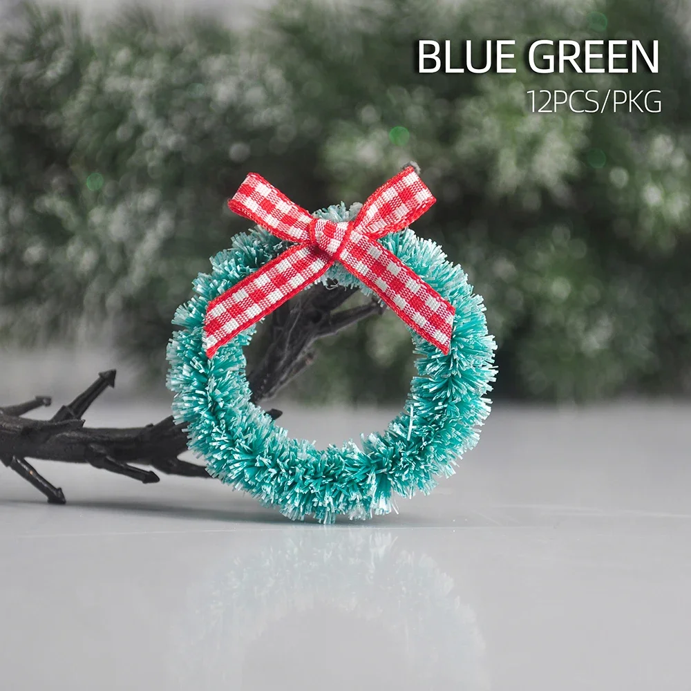 12 piezas de guirnaldas navideñas artificiales, decoración de bodas, chimenea, puerta, colgante, fiesta en casa, despedida de soltera, decoración de Navidad