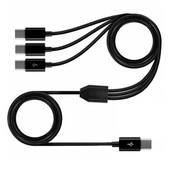 Enhanced Product Title:  
Multi - Port Type - C to USB - C Fast Charging Cable Splitter - 1.5m/0.5m Lengths for Smartphones & Tablets (Type - C 1 to 3C)