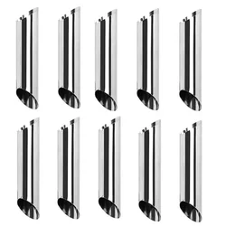 Stainless Steel Pastry & Croissant Baking Molds - Set of 5 or 10 Pieces (10Pcs B)
