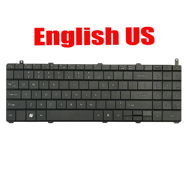 

US Laptop Keyboard For Quanta TW9 TW9A TW9E MP-08G63US-9201H AETW9U00010 English Black New
