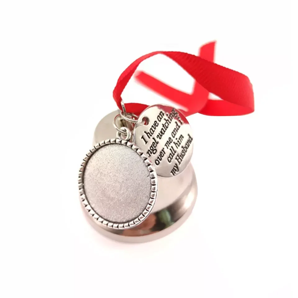 20pcs/Lot Sublimation Bell Christmas Ornament Pendant Blank Heat Transfer Printing Consumables Supplies