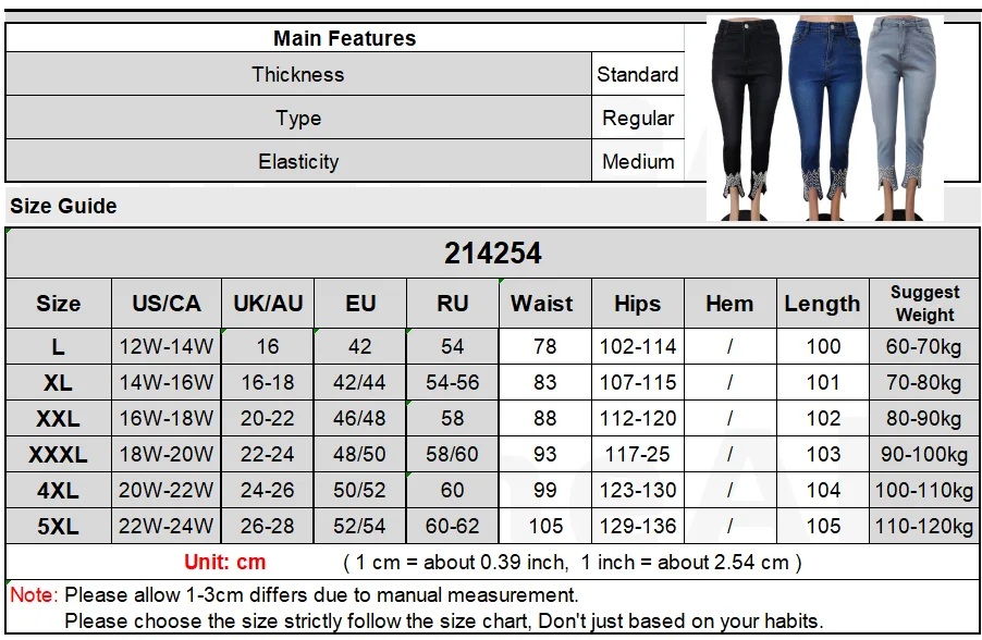 Plus Size Rhinestone Beading Stretchy Skinny Ankle Length Pencil Jeans 4xl  Women Split Indie Capris Distressed Denim Trousers - Plus Size Pants &  Capris - AliExpress