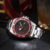 New burst men's fashion steel belt watch luminous pointer function with calendar quartz watch 3