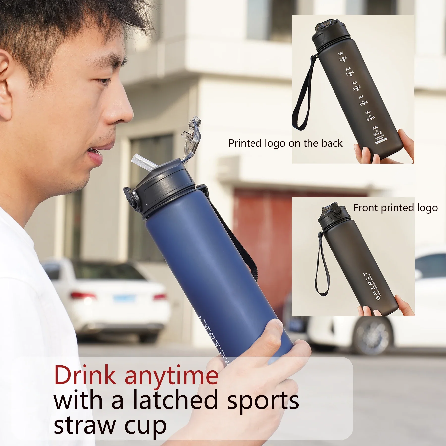 750ml Sporttrinkflasche für Outdoor, Camping, Fitness - Urlaubs- und Geburtstagsgeschenk Geeignet für einen Aktiven Lebensstil – Detail 4