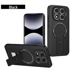 Carbon Fiber Invisible Bracket for Magnetic Wireless Charging Phone Case (Black)