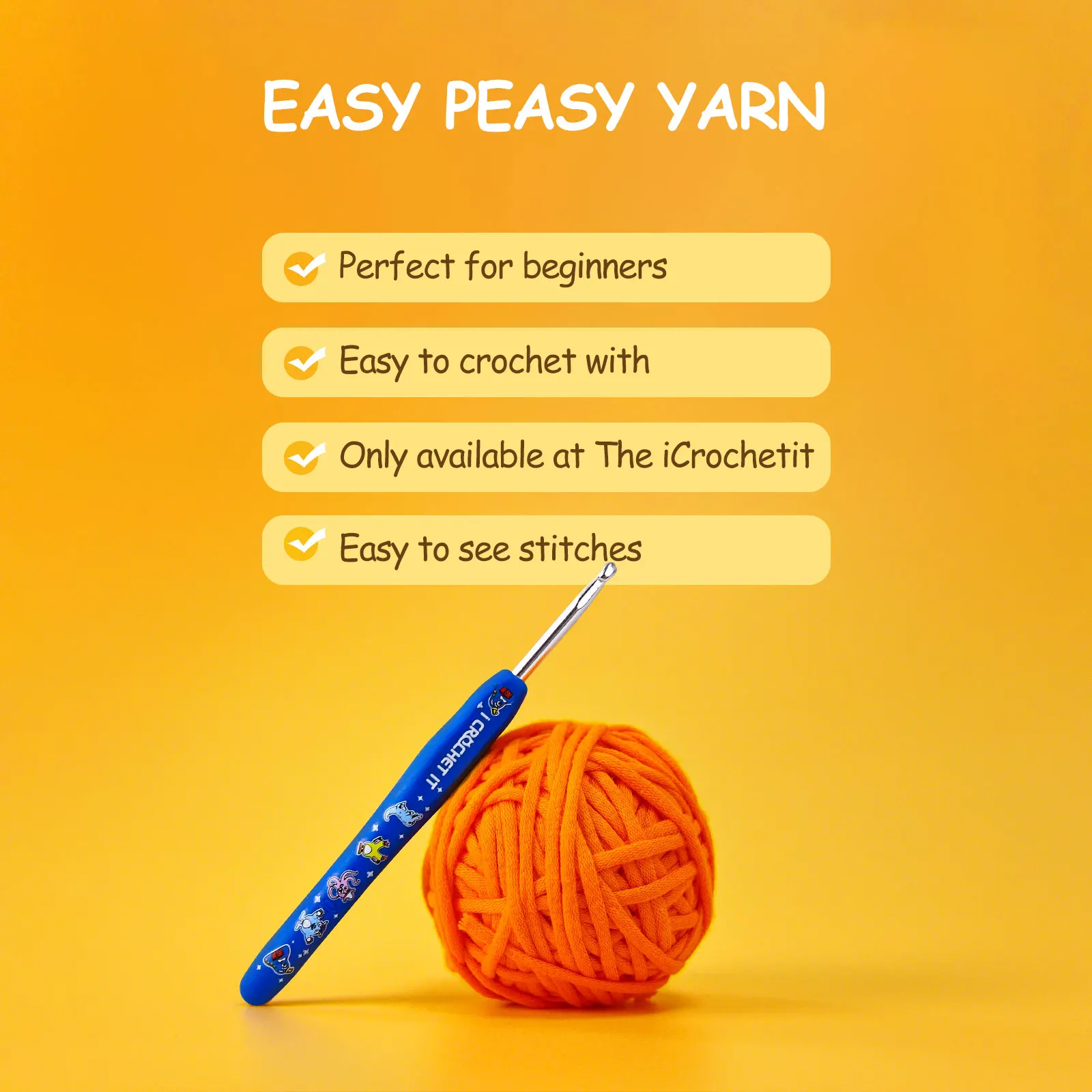 koala for Beginner Crochet Kit, Cotton Nylon Blend Yarn Crochet Kit Includes Video Tutorial Beginner Kit