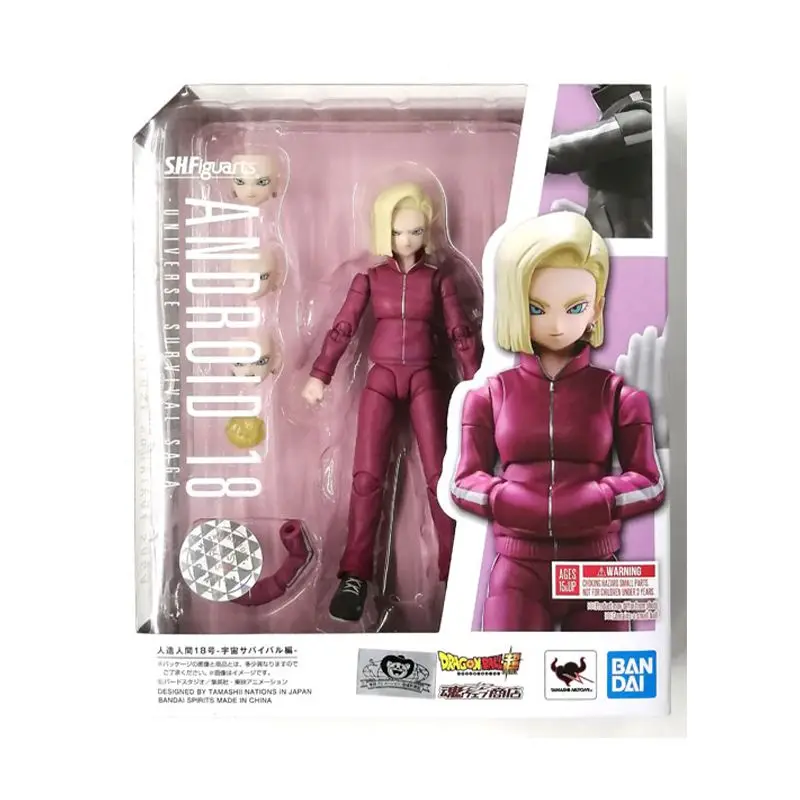 Original Bandai S.h.figuarts Dragon Ball Super Android 17 18 