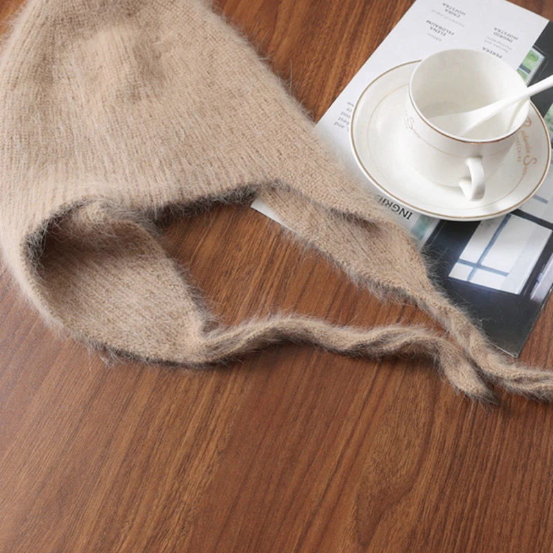 Mink Cashmere Bomber Hat for Women&Men Winter Ear Protect Beanies Soft Warm Korea Fashion Y2K Steet Wear Bonnet Casual Ski Cap