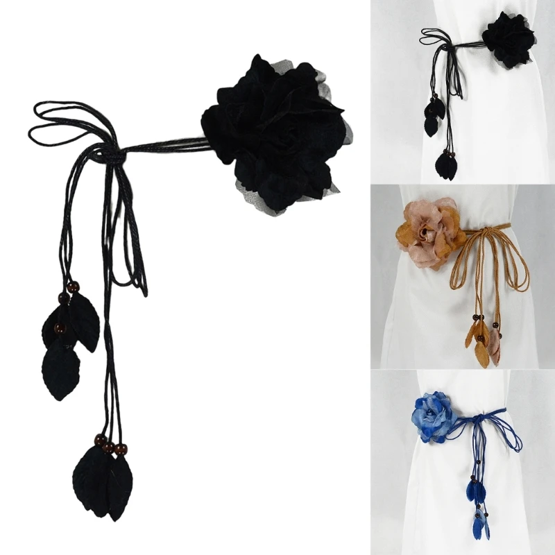

Waist Belt Women Knot Waist Rope Braided Waist Belt Accessory for Dress Shirt
