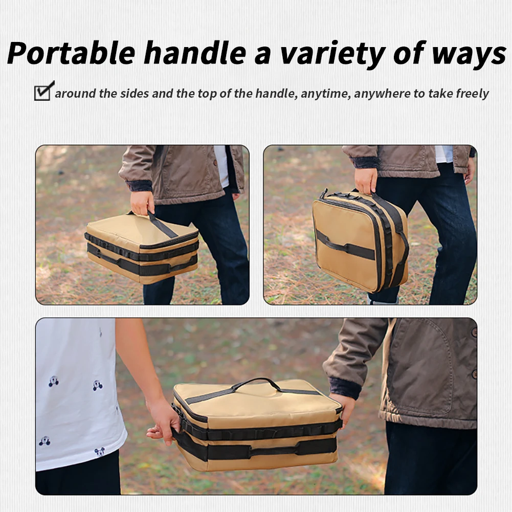 15L Outdoor Cookware Utensils Organizer Camping Gas Tank Storage Bags Portable Waterproof Bags For IGT Stove Picnic
