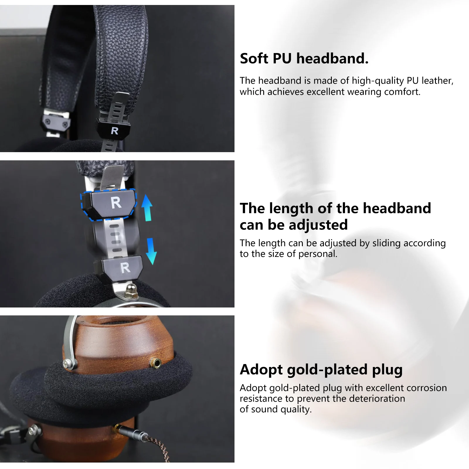 OKCSC M1 Pro Wooden HiFi Headphones thumbnail 12