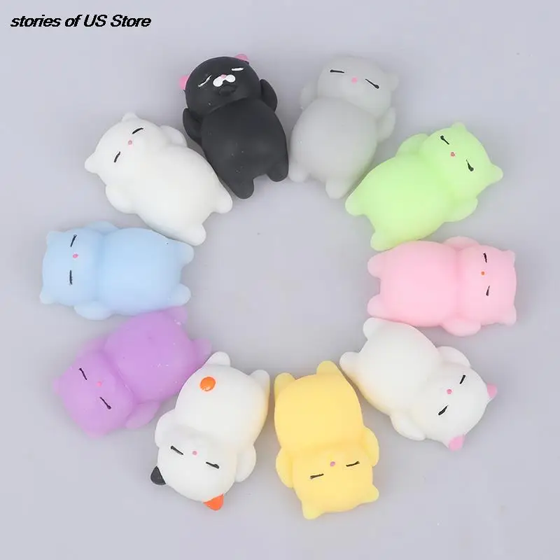 Release Toy Stretchy Phone Straps Charms Funny Soft Anti-stress Squeeze Toys Mini Soft Animal Cat Kawaii Tool