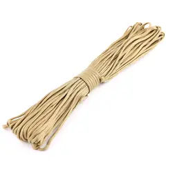 Enhanced Military - Grade Paracord 9 - Strand 4mm - Versatile Outdoor Survival & DIY Bracelet Rope - 31m (Khaki)