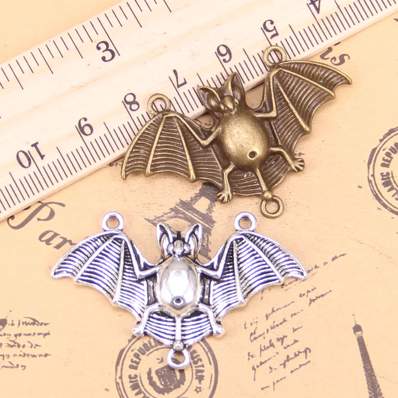 

Подвески в виде летучей мыши, Φ 29x47 мм, подвески с античным бронзовым покрытием, сделай сам, украшения ручной работы