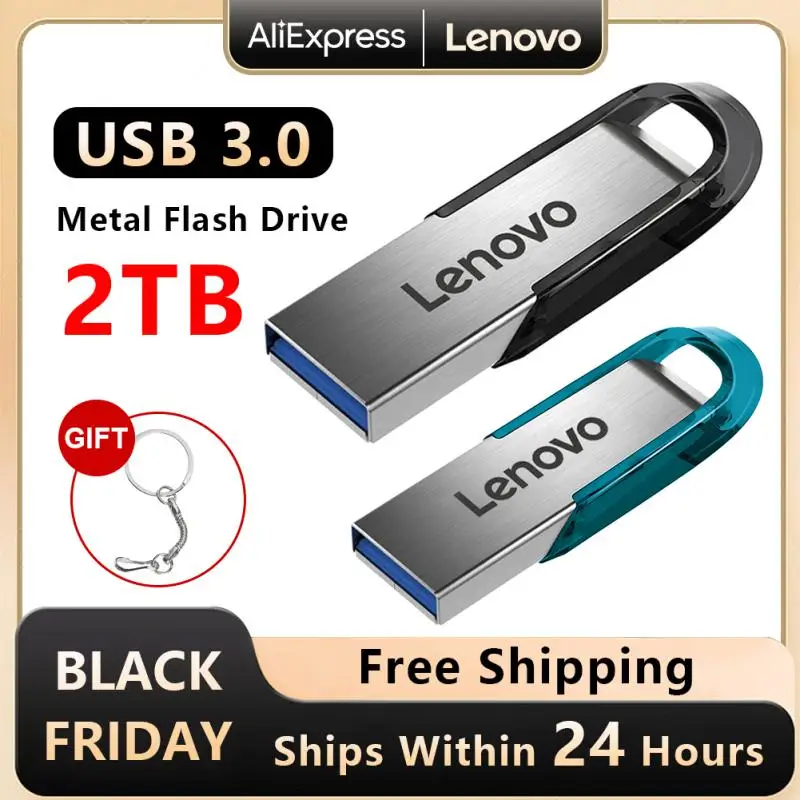 Lenovo Pen Drive 2Tb Usb 3.0 Flash Drive 1Tb Pendrive Memory Stick Type-C Micro Usb Stick Per Scheda Video/Mini Fotocamere/Ps Vita