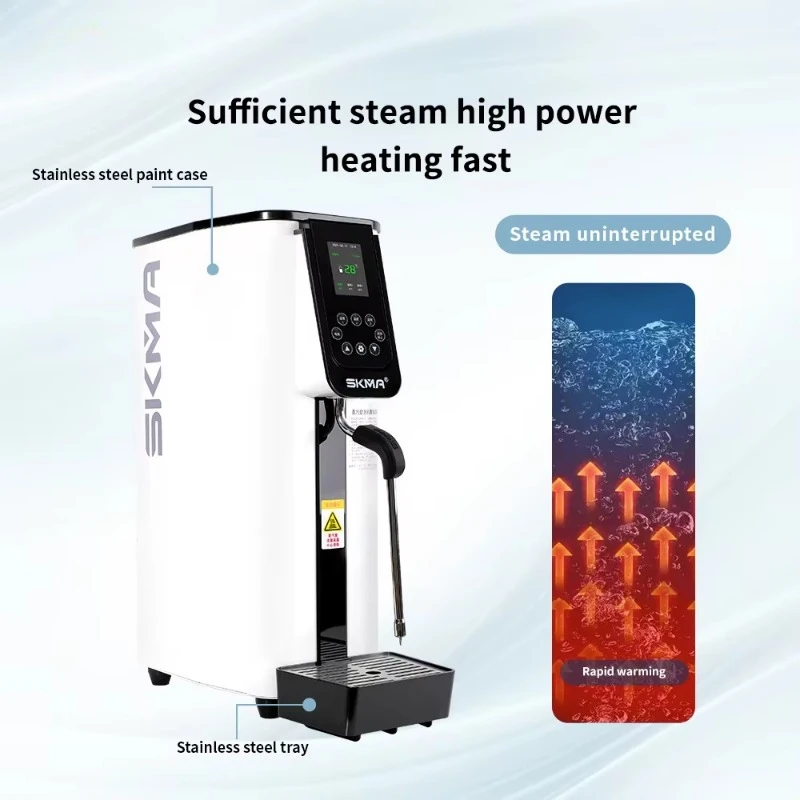 Water Boiler Coffee Milk Foam Maker Fully Automatic Single Head Milk Steamer Frother Commercial Heating Steam 4