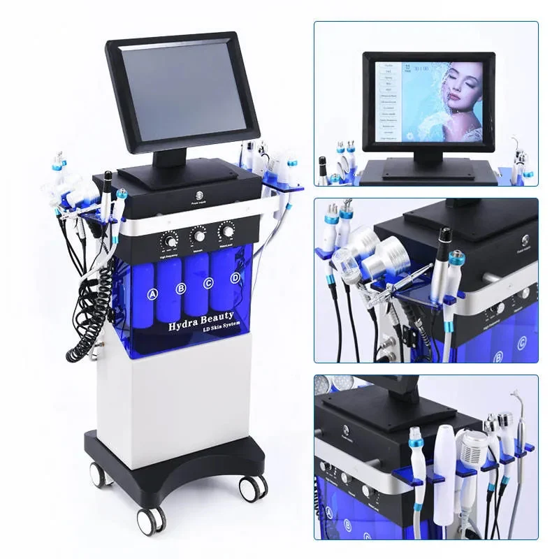 Hydrafacial Diamond Skin Machine – Öregedésgátló arcápolás hidratáló spray-vel és mélytisztítással