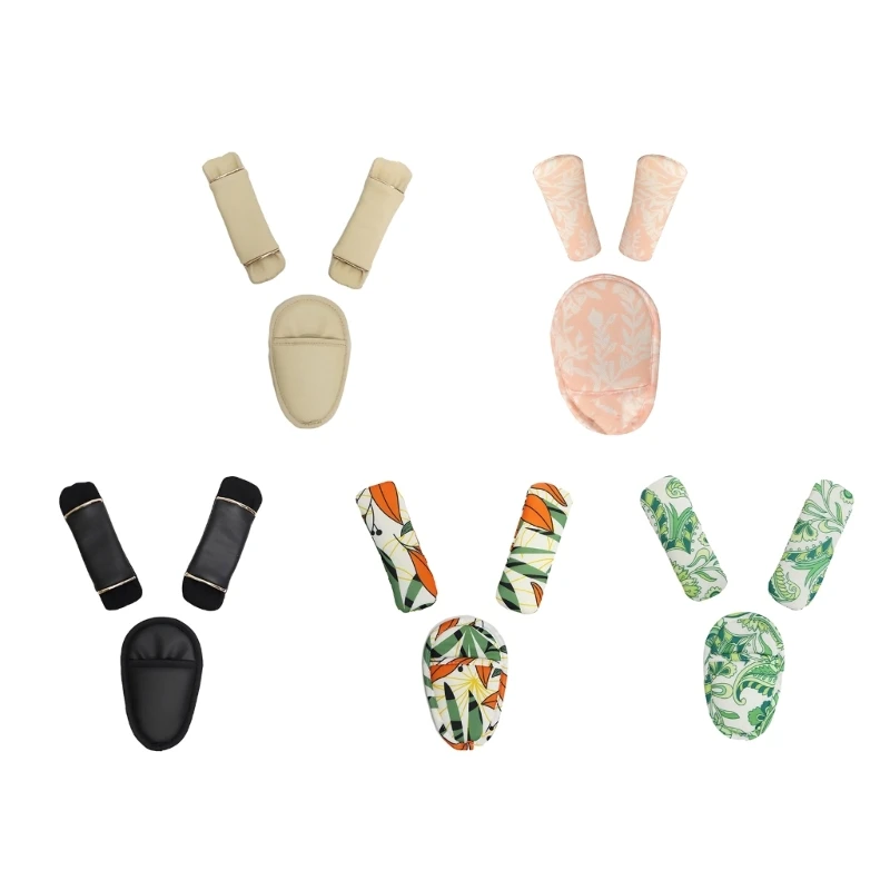 F62D 통기성 유모차 벨트 쿠션 아기 안전 벨트 어깨 패드 세트 3 패드 안전 벨트 패드 범용 아기 자동차 안전 벨트 커버