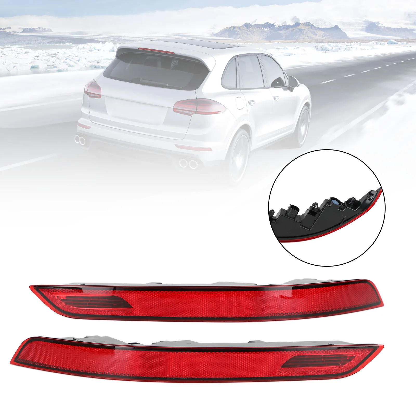 Artudatech Achterbumper Fog Reflector Licht 95863110510/610 Voor