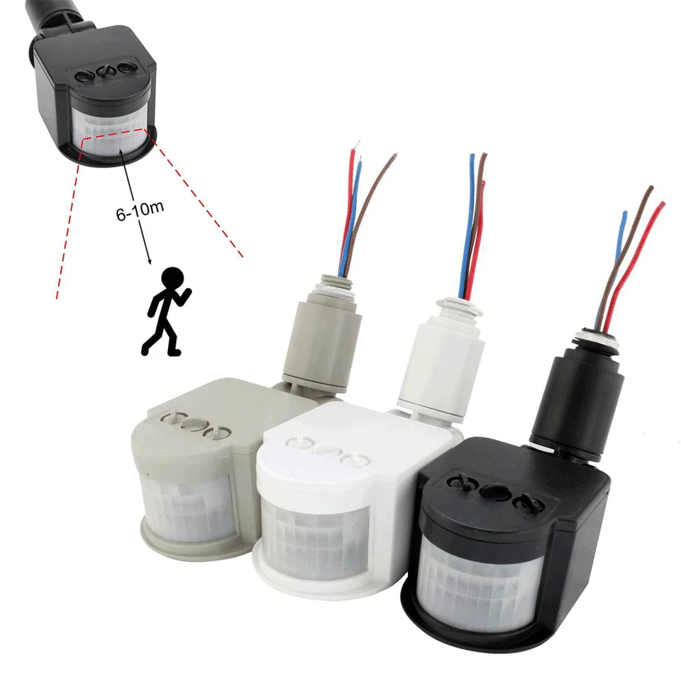 Auto On Off Light Control 12V/24V PIR Motion Sensor Switch - Infrared ...