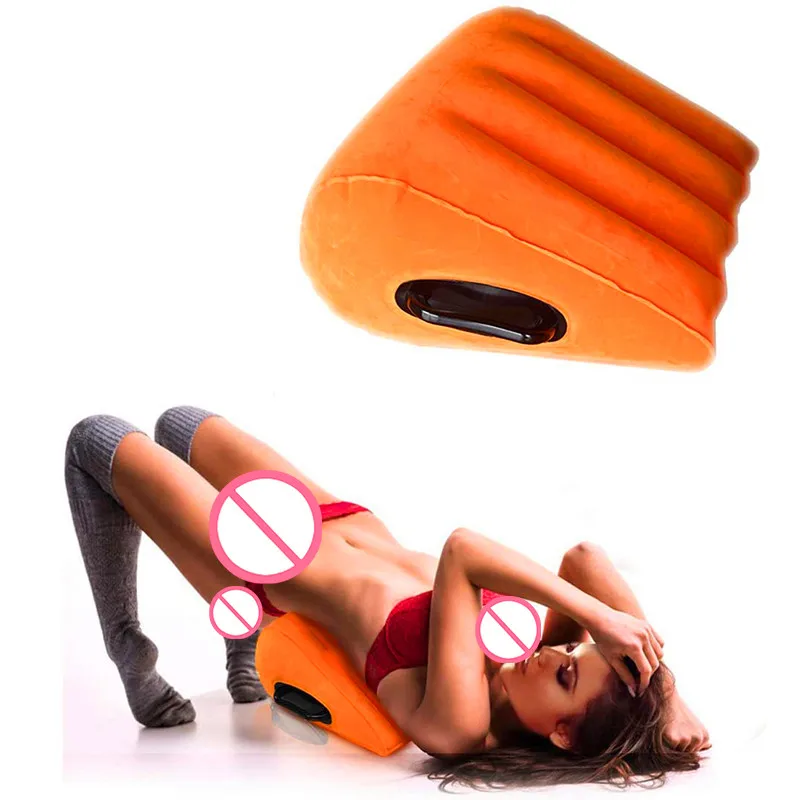 Home Gift Sex Bed Pillow Love Toys For Sexy Inflatable Pillows Wedge Triangles Position Erotic Cushion Sex Shop Adults Pillows