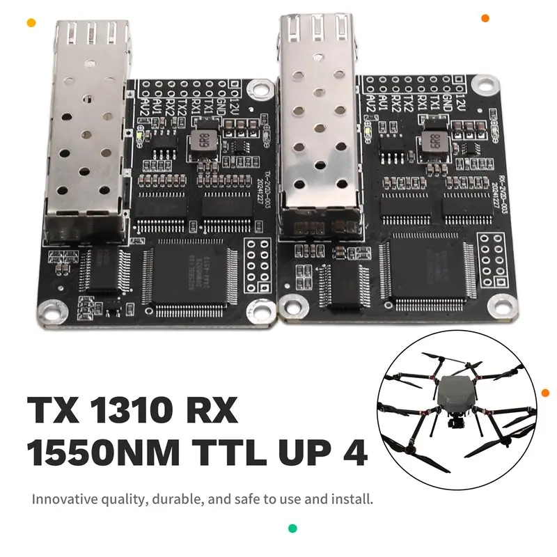 【CYBER MONDAY】2 아날로그 비디오 2 TTL 광섬유 변환기 LC 광 트랜시버 모듈 TX 1310 RX 1550Nm TTL Up 4
