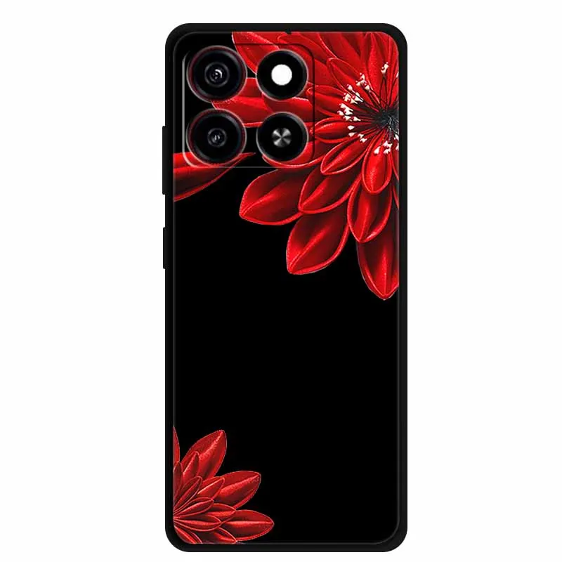 Cute Cartoon Cat Black Silicone Soft Shockproof Phone Case Cover