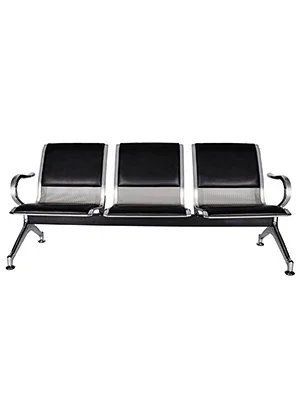 Description Picture 4 of itemReception Bench, PU Leather, Guest Reception Waiting Room Bench Suitable for Airport, Bank, Hospital, Waiting Sitting Chair