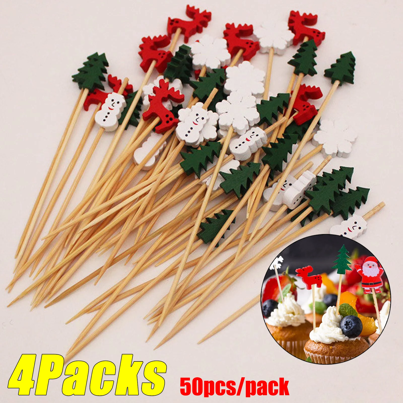 Pinchos-de-bamb-de-Navidad-palillos-de-dientes-de-postre-de-comida ...